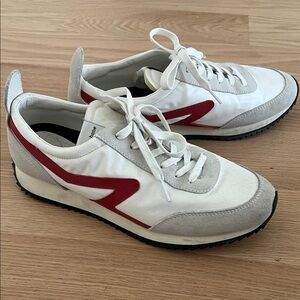 rag & bone White and Red Women's Sneakers